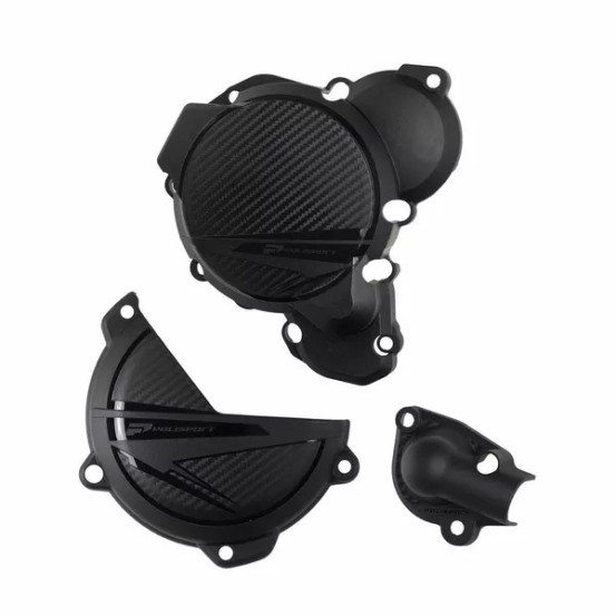 Kit de Protection de carters - Noir - POLISPORT KTM 250 300 SX Husqvarna 250 300 TC 2023