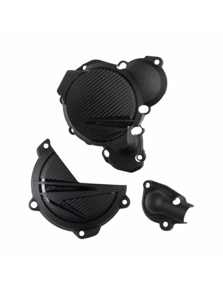Kit de Protection de carters - Noir - POLISPORT KTM 250 300 SX Husqvarna 250 300 TC 2023