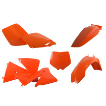 Kit plastiques - Orange - POLISPORT KTM EXC EXC-F 2003