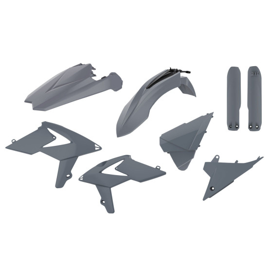 Kit plastiques - Gris - POLISPORT Beta RR 250 300 2T / 350 400 450 4T 2019