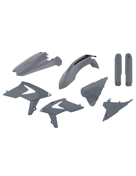 Kit plastiques - Gris - POLISPORT Beta RR 250 300 2T / 350 400 450 4T 2019