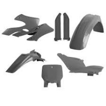 Kit plastiques complet - Gris - POLISPORT Kawasaki 125 250 KX 1999-2002