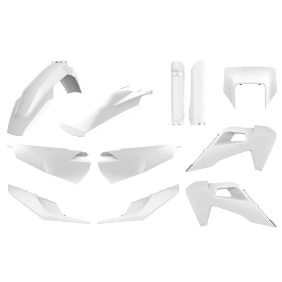 Kit plastique - Blanc - POLISPORT Husqvarna TE FE 2020-2022