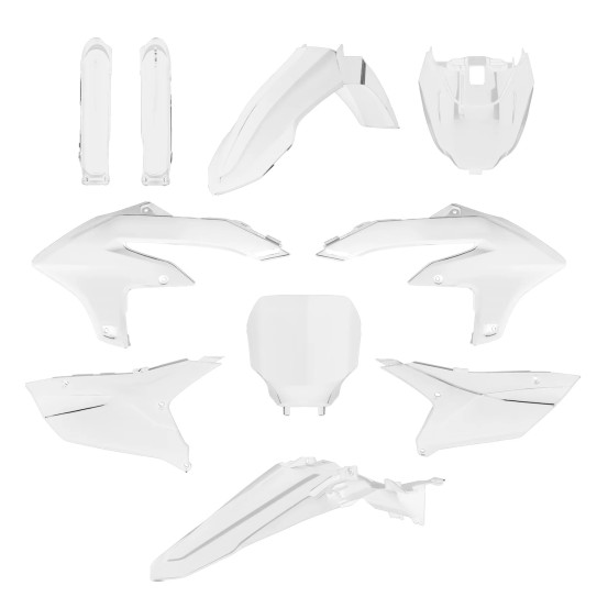 Kit plastiques complet - Blanc - POLISPORT Yamaha 450 YZ-F 2023-2025 / 250 YZ-F 2024-2026