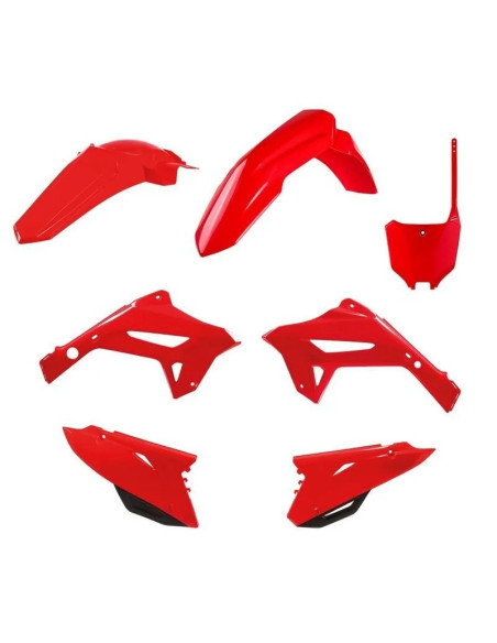 Kit plastiques - Rouge - POLISPORT Restylé 2022 HONDA 125 250 CR 2000-2001 Rouge