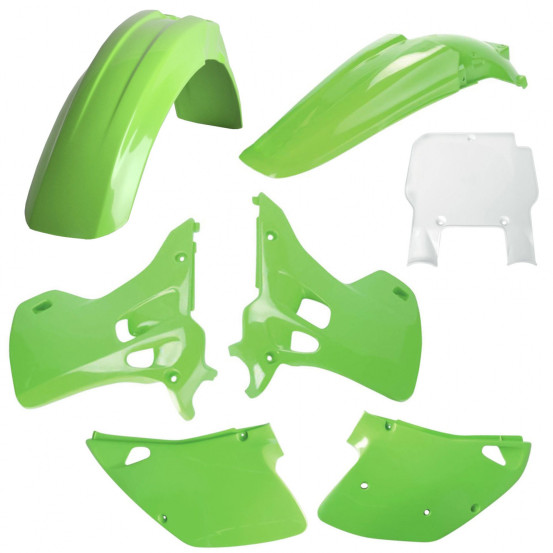 Kit plastiques - Origine - POLISPORT Kawasaki 125 250 KX 1993