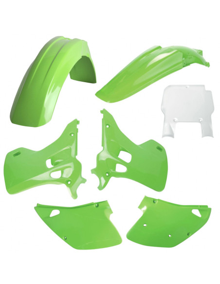 Kit plastiques - Origine - POLISPORT Kawasaki 125 250 KX 1993