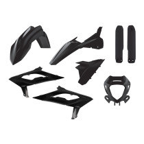 Kit plastiques complet - Noir - POLISPORT Beta RR 250 300 2T / 350 400 450 4T 2023
