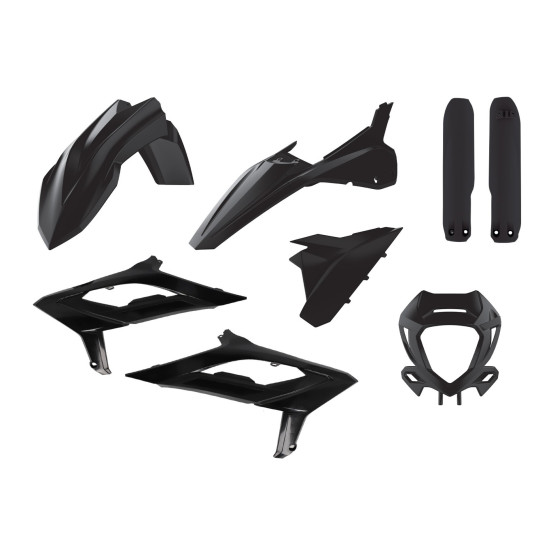 Kit plastiques complet - Noir - POLISPORT Beta RR 250 300 2T / 350 400 450 4T 2023