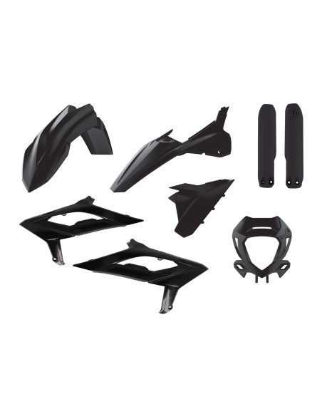 Kit plastiques complet - Noir - POLISPORT Beta RR 250 300 2T / 350 400 450 4T 2023