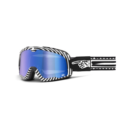 Masque cross 100% Barstow Death Spray - Ecran Iridium Bleu