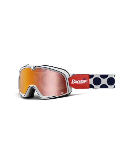 Masque cross 100% Barstow Hayworth - Ecran Iridium Rouge