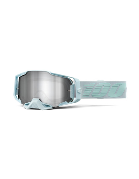 Masque cross 100% Armega Fargo - Ecran Iridium Argent Flash