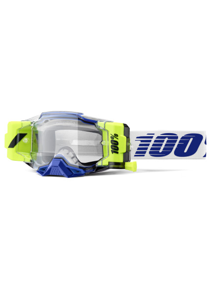 Masque cross 100% Armega Forecast Bleu - Ecran Clair