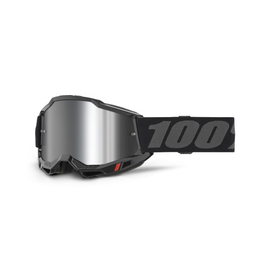 Masque cross 100% Accuri 2 Noir - Ecran Iridium Argent