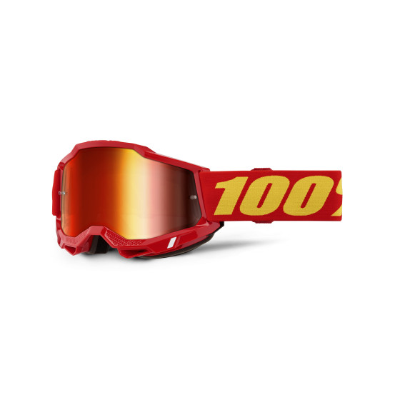 Masque cross 100% Accuri 2 Rouge - Ecran Iridium Rouge