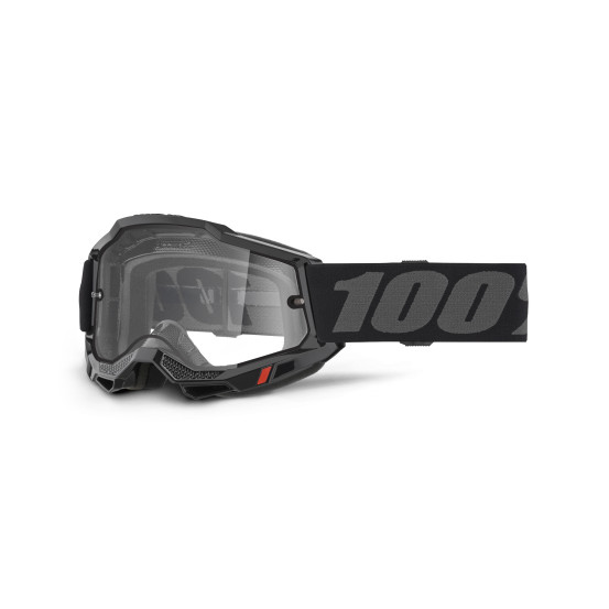 Masque cross 100% Accuri 2 Enduro Noir - Ecran Clair