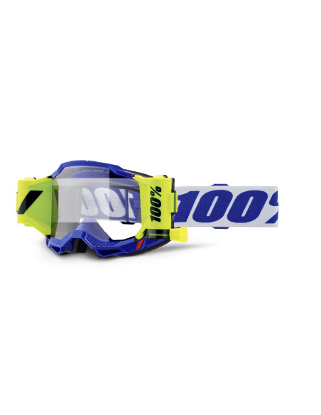 Masque cross 100% Accuri 2 Forecast Bleu - Ecran Clair