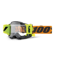 Masque cross 100% Accuri 2 Forecast Orange - Ecran Clair