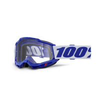 Masque cross 100% Accuri 2 OTG Bleu - Ecran Clair