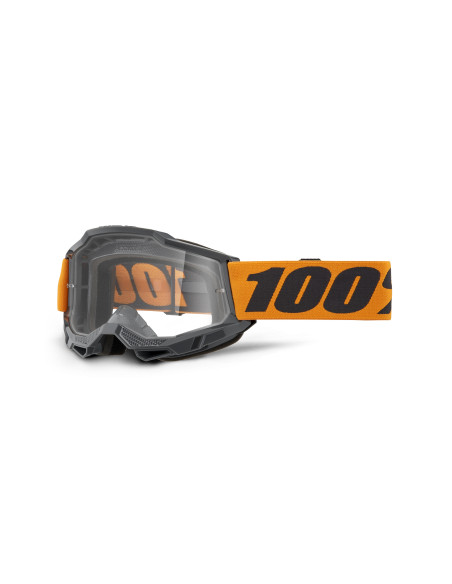 Masque cross 100% Accuri 2 OTG Orange - Ecran Clair