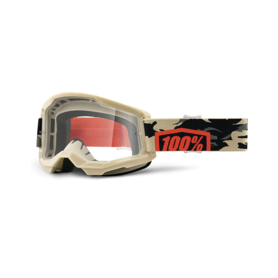 Masque cross 100% Strata 2 Kombat - Ecran clair