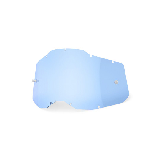 Ecran 100% pour masque cross Racecraft 2 / Accuri 2 / Strata 2 - Bleu