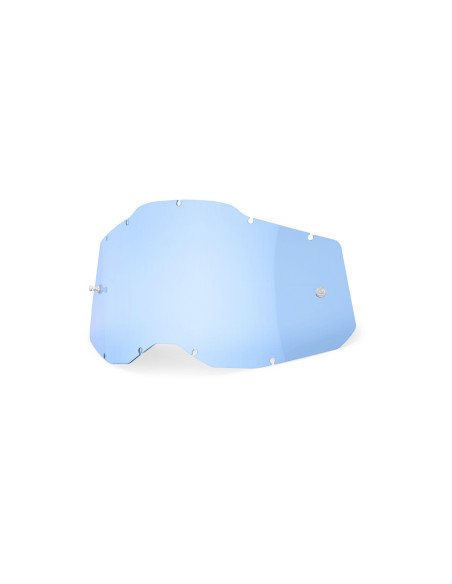 Ecran 100% pour masque cross Racecraft 2 / Accuri 2 / Strata 2 - Bleu