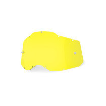 Ecran 100% pour masque cross Racecraft 2 / Accuri 2 / Strata 2 - Jaune