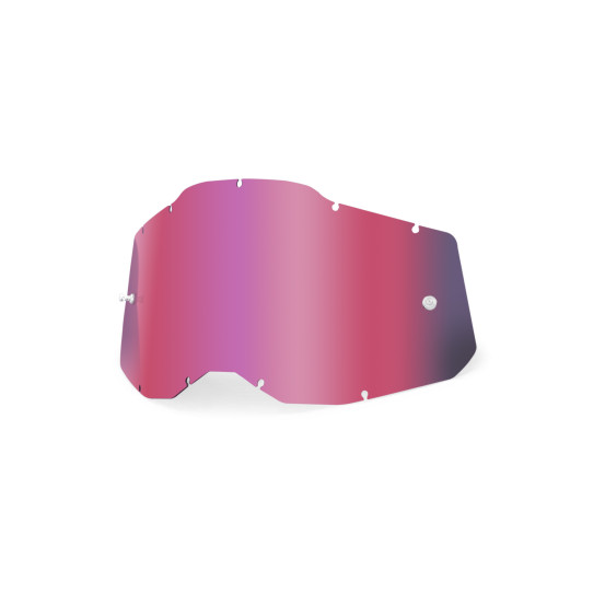 Ecran 100% pour masque cross Racecraft 2 / Accuri 2 / Strata 2 - Iridium rose