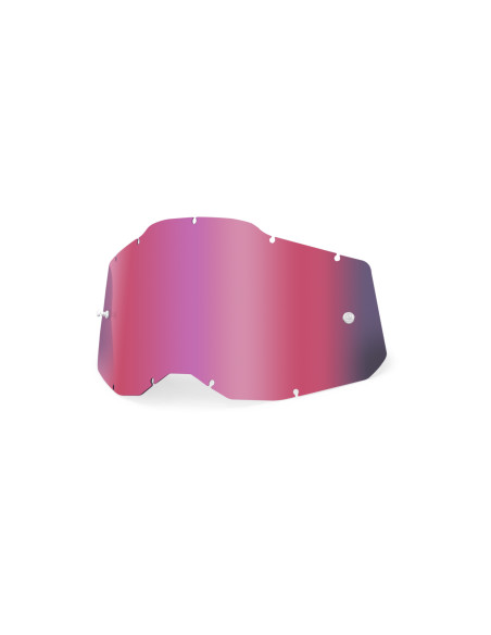 Ecran 100% pour masque cross Racecraft 2 / Accuri 2 / Strata 2 - Iridium rose