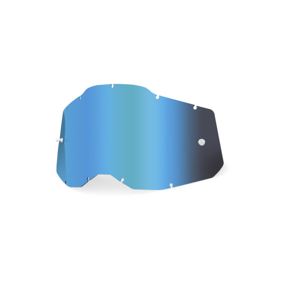 Ecran 100% pour masque cross Racecraft 2 / Accuri 2 / Strata 2 - Iridium bleu