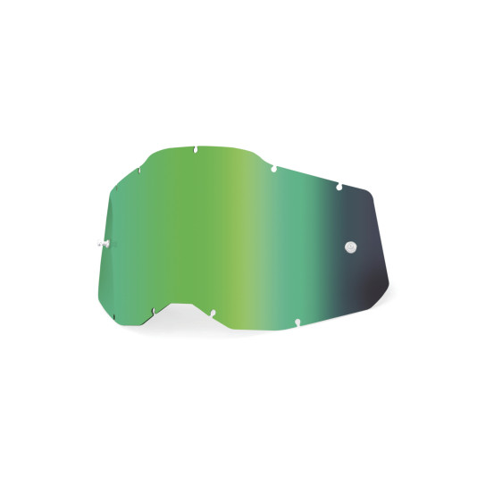 Ecran 100% pour masque cross Racecraft 2 / Accuri 2 / Strata 2 - Iridium vert