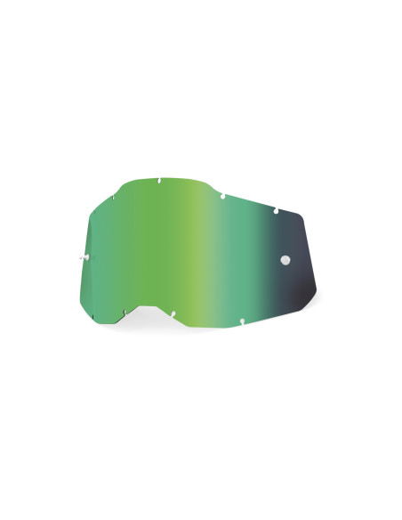 Ecran 100% pour masque cross Racecraft 2 / Accuri 2 / Strata 2 - Iridium vert