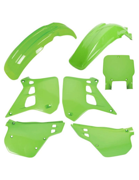 Kit plastiques - Origine - POLISPORT Kawasaki 125 KX 1990-1991