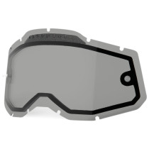 Ecran Double ventilé 100% pour masque cross Racecraft 2 / Accuri 2 / Strata 2 - fumé