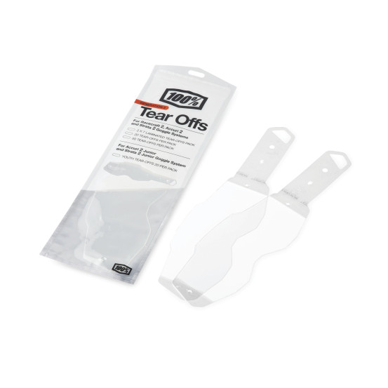 Tear-offs laminés 100% Racecraft 2 / Accuri 2 / Strata 2 - pack de 2 x 7pcs
