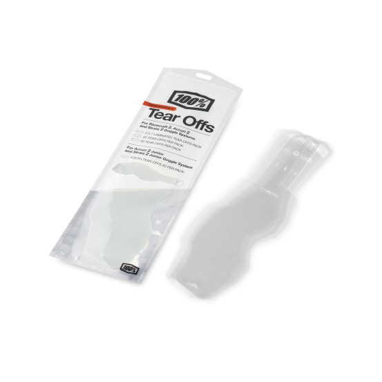 Tear-offs pour masque cross enfant Racecraft 2 / Accuri 2 / Strata 2 - pack de 20