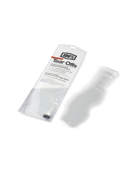 Tear-offs pour masque cross enfant Racecraft 2 / Accuri 2 / Strata 2 - pack de 20