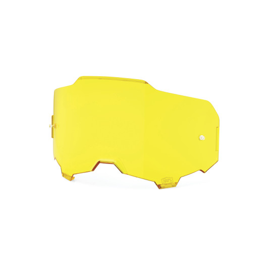 Ecran 100% anti-buée pour masque cross Armega/Armatic - Jaune