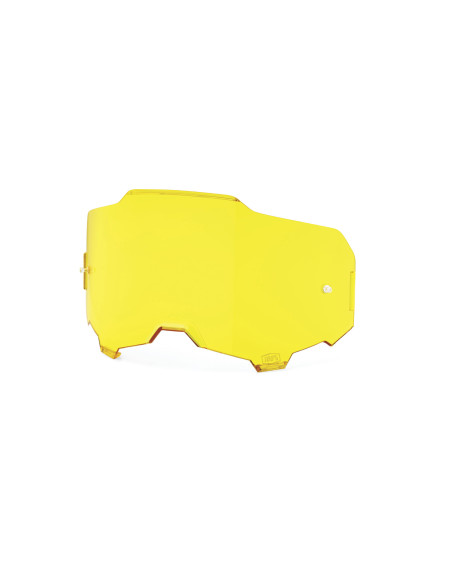 Ecran 100% anti-buée pour masque cross Armega/Armatic - Jaune