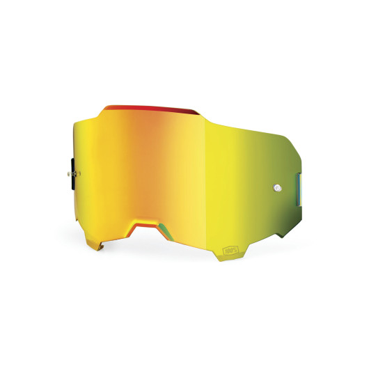 Ecran 100% anti-buée Iridium pour masque cross Armega/Armatic - Or