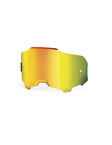 Ecran 100% anti-buée Iridium pour masque cross Armega/Armatic - Or
