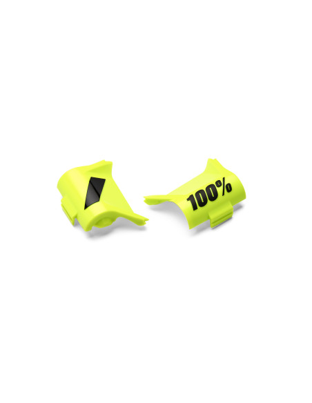 Couvercles de rechange pour Roll-Off 100% Forecast Racecraft/Accuri/Strata (la paire) - Jaune Fluo