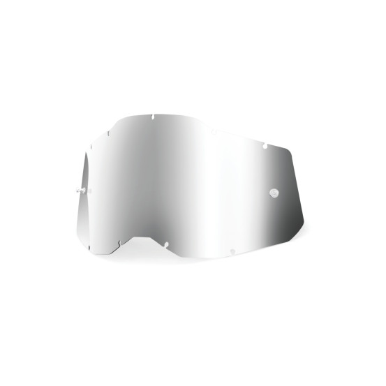Ecran 100% pour masque cross enfant Accuri 2/Strata 2 - Iridium Argent