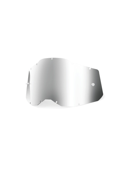 Ecran 100% pour masque cross enfant Accuri 2/Strata 2 - Iridium Argent