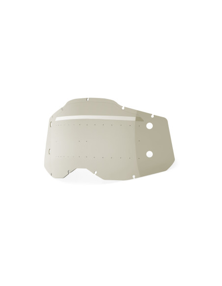 Ecran 100% pour masque cross Racecraft 2 / Accuri 2 / Strata 2 Forecast - Fumé avec picots