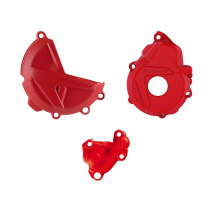 Kit de Protection de carters - Rouge - POLISPORT Gas Gas 250 350 MCF 2021