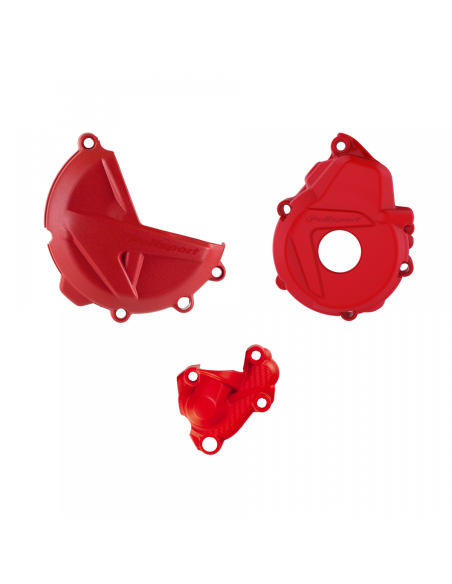 Kit de Protection de carters - Rouge - POLISPORT Gas Gas 250 350 MCF 2021