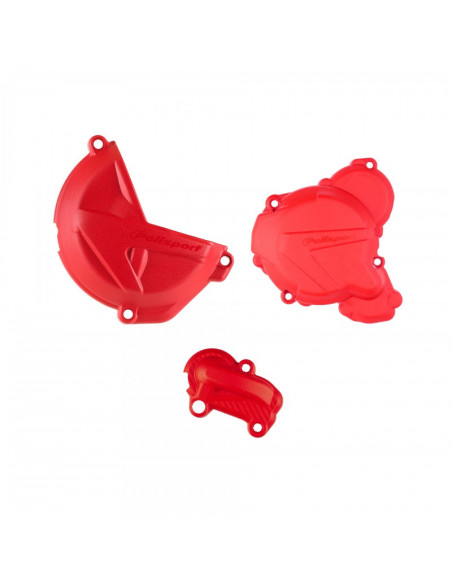 Kit de Protection de carters - Rouge - POLISPORT Gas Gas 250 300 EC 2021